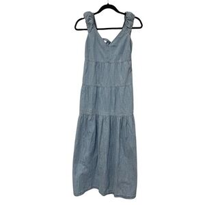 Old Navy Blue Denim Maxi Dress size XS